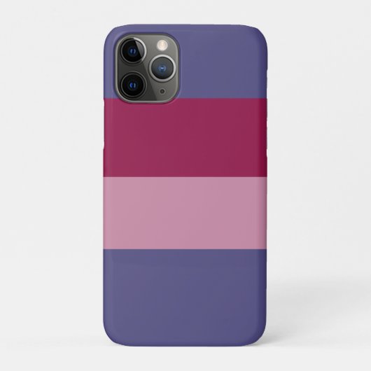 Paarse kleuren strepen Case-Mate iPhone case (Achterkant)