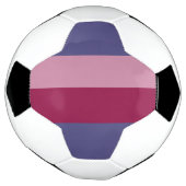 Paarse kleuren strepen voetbal (Gedraaid)
