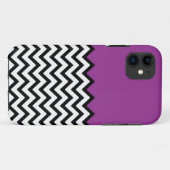 Paarse kleurenblok Chevron Pattern iPhone 5 Hoesje (Achterkant (horizontaal))
