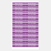Paarse Kleurenblok Zelfklevend Etiket Middelgrote Labels (Vel)