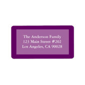 paarse kleurenrand etiket (Voorkant)