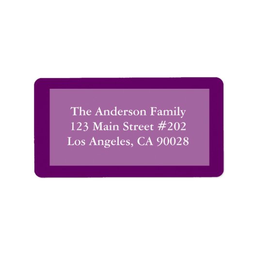paarse kleurenrand etiket (Voorkant)