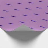 Paarse kleurpotlood cadeaupapier (Hoek)