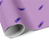 Paarse kleurpotlood cadeaupapier (Rol Hoek)