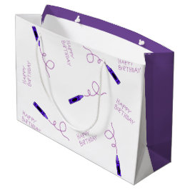 Paarse kleurpotlood groot cadeauzakje