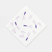 Paarse kleurpotlood servet (Hoek)