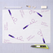 Paarse kleurpotlood tissuepapier (Craft)