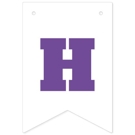 Paarse kleurpotlood vlaggetjes (Tweede vlag)