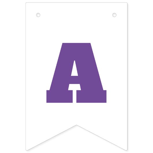 Paarse kleurpotlood vlaggetjes (Derde vlag)