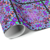  Paarse, kleurrijke Gift Wrap Cadeaupapier (Rol Hoek)