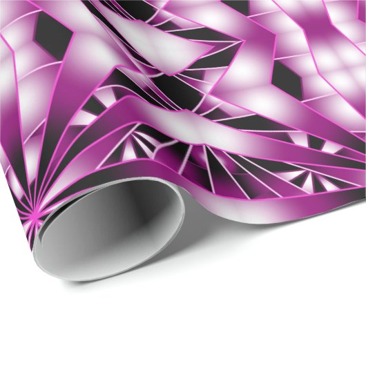 Paarse kleurvulling met verloopperspectief cadeaupapier (Rol Hoek)