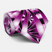 Paarse kleurvulling vanuit verloopperspectief stropdas (Opgerold)