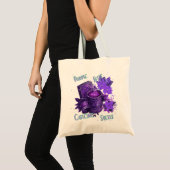 paarse klokjes tote bag (Voorkant (product))