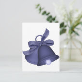 paarse klokken briefkaart (Staand voorkant)