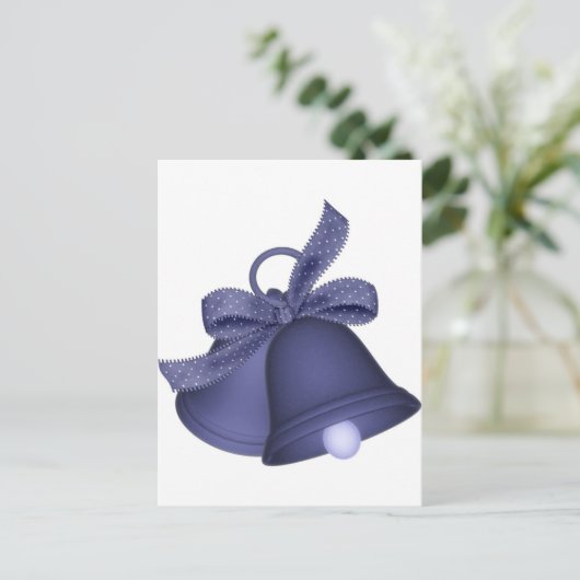 paarse klokken briefkaart (Staand voorkant)