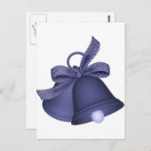 paarse klokken briefkaart (Voorkant / Achterkant)