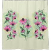 Paarse klokken voor kloon douchegordijn (Voorkant)