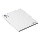 Paarse Knit Fast, Die Warm Notitieblok (Schuin)