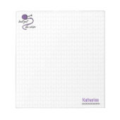 Paarse Knit Fast, Die Warm Notitieblok (Voorkant)