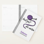 Paarse Knit Fast, Die Warm Planner (Display)