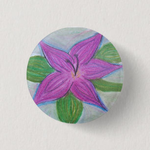 paarse knop ronde button 3,2 cm