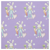 Paarse Knuffelkonijn Stof (Swatch)