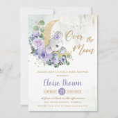 Paarse Koala We zijn over het Baby shower van het  Kaart (Voorkant)