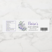 Paarse Koala We zijn over het Baby shower van het Waterfles Etiket (Enkel label)