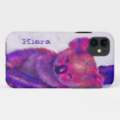paarse koala-zaak Case-Mate iPhone case (Achterkant (horizontaal))