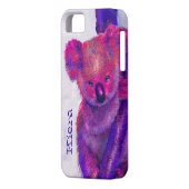 paarse koala-zaak Case-Mate iPhone case (Achterkant Links)