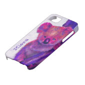 paarse koala-zaak Case-Mate iPhone case (Onderkant)