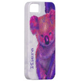 paarse koala-zaak Case-Mate iPhone case (Back/Rechts)
