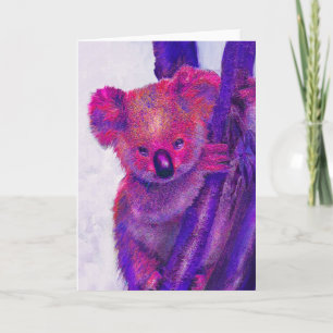 paarse koalakaart kaart