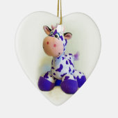 Paarse koe keramisch ornament (Rechts)