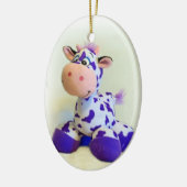 Paarse Koe keramische siervoorwerpen Keramisch Ornament (Links)