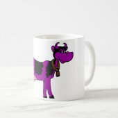 Paarse koe koffiemok (Voorkant rechts)