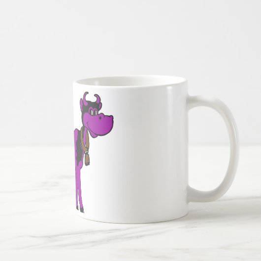 Paarse koe koffiemok (Rechts)