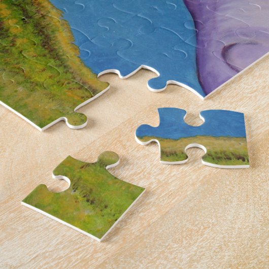 Paarse koe legpuzzel (Zijkant)