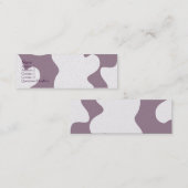 Paarse koe mini visitekaartje (Voorkant / Achterkant)