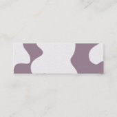 Paarse koe mini visitekaartje (Achterkant)