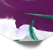 Paarse Koe - misschien wel overpeinzingen Poster (Hoek)