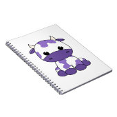 Paarse koe Oversized T-shirt_1 Notitieboek (Rechterzijde)