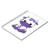 Paarse koe Oversized T-shirt_1 Notitieboek (Linkerzijde)