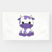 Paarse koe Oversized T-shirt_1 Spandoek (Horizontaal)