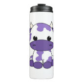 Paarse koe Oversized T-shirt_1 Thermosbeker (Voorkant)