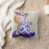 Paarse Koe Pillow Kussen (Deken)