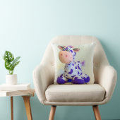 Paarse Koe Pillow Kussen (Stoel)