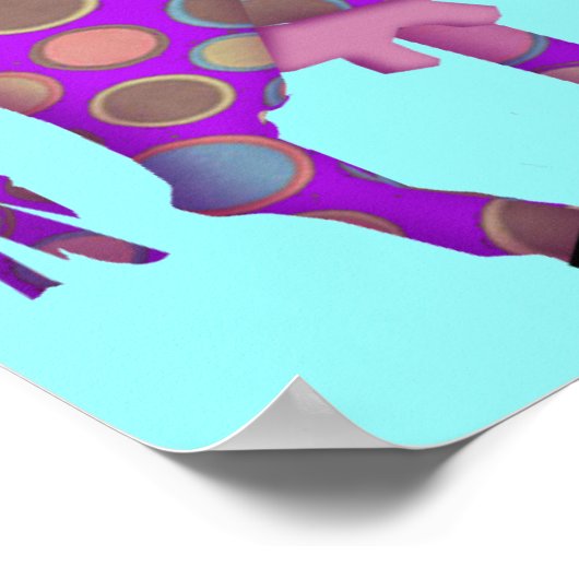 Paarse koe poster (Hoek)