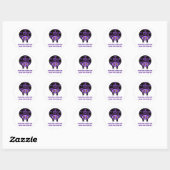 Paarse Koe Sticker (Vel)