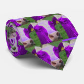 paarse koe stropdas (Opgerold)